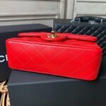 Chanel Flap Bag Mini Crossbody 7.8in/ 20cm Red Gold Hardware For Women A69900 - Image 5