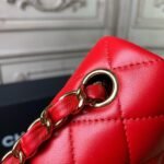 Chanel Flap Bag Mini Crossbody 7.8in/ 20cm Red Gold Hardware For Women A69900 - Image 14