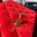 Chanel Flap Bag Mini Crossbody 7.8in/ 20cm Red Gold Hardware For Women A69900 - Image 16