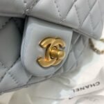 Chanel Flap Bag With CC Ball On Strap Grey AS1787 - Image 6