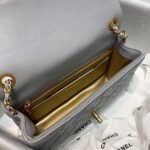 Chanel Flap Bag With CC Ball On Strap Grey AS1787 - Image 9