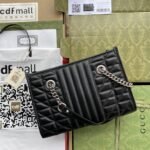 Gucci GG Marmont Small Tote Bag Black 681483 UM8BN 1000 - Image 3