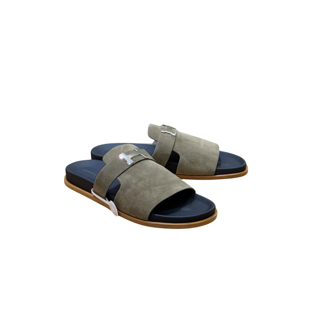 13-2.png Hermes Jaures Sandals Etoupe For Men H242944ZHX3400 - Image 1