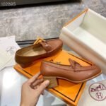 Hermes Dauphine 70 Loafer Brown For Women, Women's Shoes H212091Z - Image 2