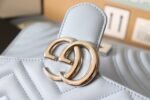 Gucci GG Marmont Small Matelassé Shoulder Bag Blue Sky 443497 - Image 7