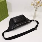 Gucci Embossed Belt Bag Black 645093 1W3CN 1000 - Image 7