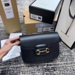 Gucci Horsebit 1955 Shoulder Bag Black 602204 1DB0G 1000 - Image 2