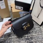 Gucci Horsebit 1955 Shoulder Bag Black 602204 1DB0G 1000 - Image 5