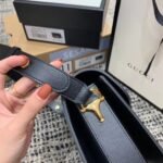 Gucci Horsebit 1955 Shoulder Bag Black 602204 1DB0G 1000 - Image 3