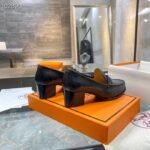 Hermes Dauphine 70 Loafer Black For Women, Women's Shoes H212091Z 02350 - Image 8