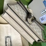 Gucci Dionysus Small Shoulder Bag 10in/ 25cm Beige/ White GG Supreme Canvas Palladium Hardware For Women 499623 UULBN 9683 - Image 10