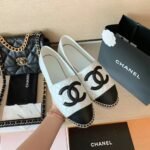 Chanel Espadrilles White/Black For Women, Women's Shoes G29762 - Image 9