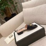 Gucci Gucci Zumi Slide Sandals Black For Women GG - Image 4