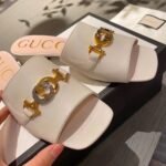 Gucci Gucci Zumi Slide Sandals Beige For Women GG - Image 6