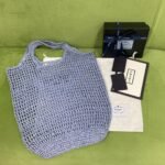 Prada Raffia Tote Bag Light Blue1BG424_2A2T_F0076_V_OOO - Image 5