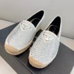 Prada Espadrillas With Crystals White For Women 0.8in/20mm PRD