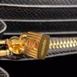 Hermes Kelly Wallet To Go Woc Black With Gold Toned Hardware Bag For Women 8.2in/21cm - Image 16