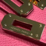 Hermes Kelly Wallet To Go Woc Pink With Gold Toned Hardware Bag For Women 8.2in/21cm - Image 18