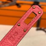 Hermes Kelly Wallet To Go Woc Pink With Gold Toned Hardware Bag For Women 8.2in/21cm - Image 14