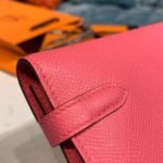 Hermes Kelly Wallet To Go Woc Pink With Gold Toned Hardware Bag For Women 8.2in/21cm - Image 15