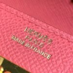 Hermes Kelly Wallet To Go Woc Pink With Gold Toned Hardware Bag For Women 8.2in/21cm - Image 13