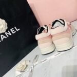 Chanel Nylon Trainer Sneakers Light Pink/White For Women, Women's Shoes - Image 8