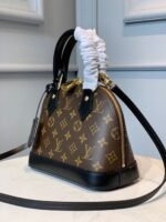 Louis Vuitton Alma BB Top Handle Bag 9.8in/ 24cm Brown Monogram Canvas Gold Hardware For Women - Image 7
