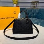 Louis Vuitton Neo Alma BB Top Handle Bag 9.8in/ 25cm Black Monogram Empreinte Gold Hardware For Women M44829 - Image 4