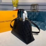 Louis Vuitton Neo Alma Top Handle Bag 12.5in/ 32cm Monogram Empreinte Black Canvas Gold Hardware M44832 - Image 4