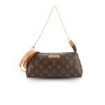 Louis Vuitton Eva 2Way Chain Monogram Canvas Shoulder Bag Brown