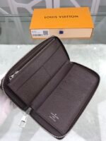 Louis Vuitton Zippy Wallet Vertical Wallet Damier Ebene Canvas For Men, Men's Wallet 7.9cm/20cm LV - Image 9