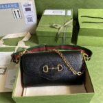 Gucci Horsebit 1955 Small Bag Black 677286 18YSX 1060 - Image 6