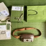 Gucci Belt Bag With Interlocking G Beige And Ebony 682933 92THG 8563 - Image 10