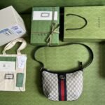 Gucci Ophidia GG Small Shoulder Bag Beige And Blue 598125 2ZGMN 4076 - Image 10