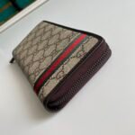 Gucci GG Supreme Beige Zip Around Wallet For Men, Men's Wallets 19cm/7.5in GG - Image 3