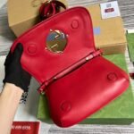 Gucci Blondie Medium Shoulder Bag 11in/ 28cm Red Gold Hardware For Women - Image 7