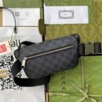 Gucci Belt Bag With Interlocking G Black GG Supreme Canvas 682933 92THN 1000 - Image 3