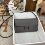 Hermes Constance Long Togo Wallet Grey, Silver Toned Hardware Bag For Women, Women's Handbags, Shoulder Bags 8.1in/21cm - Image 7