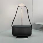 Celine Triomphe Shoulder Bag Black 194143BF4.38NO - Image 3