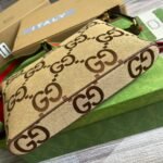 Gucci Jumbo GG Messenger Bag Camel And Ebony Jumbo 703468 92THF 1000 - Image 2