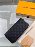Louis Vuitton Zippy Wallet Vertical Damier Infini For Men, Men's Wallet 7.9in/20cm LV N63548 - Image 8