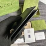 Gucci GG Marmont Card Case Black with Silver Hardware 4.5in/11cm GG 428737 0YK0N 1000 - Image 2