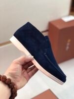 Loro Piana Open Walk Boots Argo Blue Melange For Women - FAE9959 W948 - Image 8