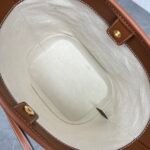 Celine Small Bucket Cuir Triomphe In Textile Natural / Tan 198242EFL.02NT - Image 2
