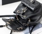 Chanel Backpack 7in/ 18cm Black Gold Hardware For Women - Image 8