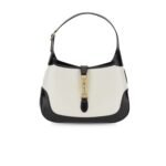 Gucci Jackie 1961 Small Shoulder Bag White With Black 636706 10OBG 9099