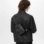 Louis Vuitton Outdoor Slingbag Taigarama Noir Black M30741 - Image 2