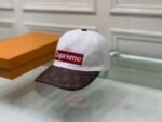 Louis Vuitton x Supreme LV Get Ready Cap White/Brown LV Cap - Image 2
