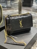Saint Laurent Sunset Medium Chain Bag Black 442906DND0J1000 - Image 2
