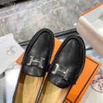 Hermes Dauphine 70 Loafer Black For Women, Women's Shoes H212091Z 02350 - Image 4
